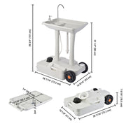 TheLAShop 8Gal Portable Hand Washing Station with Foot Pump Handle Image