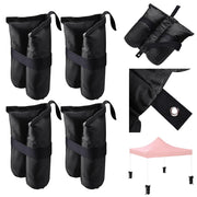 TheLAShop 4pcs Universal Canopy Weight Bags w/ Anchor Hole for Instant Tents, Black Image