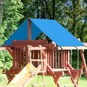 TheLAShop Swing Set Canopy Backyard Playgrounds 43"x90" Image