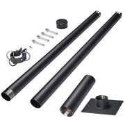 TheLAShop Shade Sail Post Pole Kit (Base Plate, D-Ring & Clamp) Image