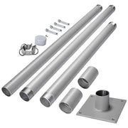 TheLAShop Shade Sail Post Pole Kit (Base Plate, D-Ring & Clamp) Image