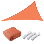 TheLAShop 16' Triangle Outdoor Sun Shade Sail Canopy, Orange Image