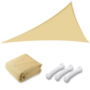 TheLAShop 16' Triangle Outdoor Sun Shade Sail Canopy, Desert Sand Image