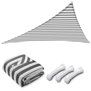 TheLAShop 16' Triangle Outdoor Sun Shade Sail Canopy, Gray White Image