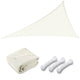 TheLAShop 16' Triangle Outdoor Sun Shade Sail Canopy, Off White Image