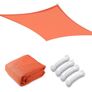 TheLAShop 13'x19' Rectangle Sun Shade Sail Outdoor Patio Canopy, Orange Image