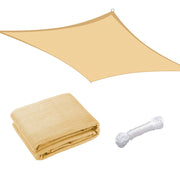 TheLAShop 13'x19' Rectangle Sun Shade Sail Outdoor Patio Canopy, Beige Image