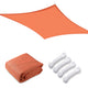 TheLAShop 16' Square Outdoor Patio Sun Sail Shade, Orange Image