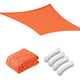 TheLAShop 12' Square Outdoor Sun Sail Shade Patio Color Opt, Orange Image