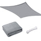 TheLAShop 20'x16' Rectangle Outdoor Sunshade Sail Patio, Gray Image