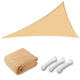 TheLAShop 22' Triangle Shade Sail Canopy for Patios Driveway, Beige Image