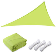 TheLAShop 22' Triangle Shade Sail Canopy for Patios Driveway, Lime Image