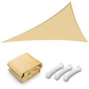 TheLAShop 25' Triangle Shade Sail Canopy for Patios Driveway, Beige Image