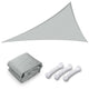 TheLAShop 25' Triangle Shade Sail Canopy for Patios Driveway, Gray Image