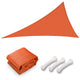 TheLAShop 25' Triangle Shade Sail Canopy for Patios Driveway, Orange Image