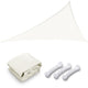 TheLAShop 25' Triangle Shade Sail Canopy for Patios Driveway, Off White Image