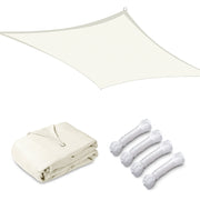 TheLAShop 7'x13' Rectangle Sun Sail Shade Canopy, Off White Image