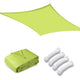 TheLAShop 8'x12' Rectangle Sun Sail Shade Canopy, Lime Image