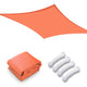 TheLAShop 23'x22' Rectangle Driveway Shade Sail Patios, Orange Image