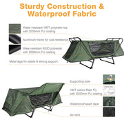 TheLAShop One Person Camping Cot Tent Waterproof RainFly Image