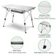 TheLAShop Aluminum Folding Camping Table Rollup Adjustable Height Image