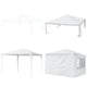 TheLAShop 10 x 10 Canopy Wedding Party Tent 4 Sidewalls Screen Image