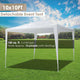 TheLAShop 10 x 10 Canopy Wedding Party Tent 4 Sidewalls Screen Image