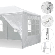 TheLAShop 10 x 20 6 Sidewalls Wedding Party Tent with Screen Image