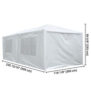 TheLAShop 10 x 20 6 Sidewalls Wedding Party Tent with Screen Image