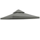 TheLAShop 10x10 ft Dual-tier Gazebo Canopy Replacement Top, Grey Image