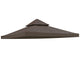 TheLAShop 10x10 ft Dual-tier Gazebo Canopy Replacement Top, Brown Image