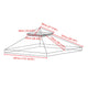 TheLAShop 10x10 ft Gazebo 2-Tier Replacement Canopy Image