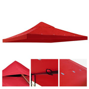 TheLAShop 10x10 ft Garden Canopy Gazebo Top Replacement, Red Image