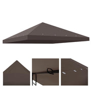 TheLAShop 10x10 ft Patio Gazebo Top Canopy Replacement, Brown Image