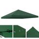 TheLAShop 10x10 ft Patio Gazebo Top Canopy Replacement, Forest Green Image