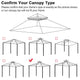 TheLAShop 10x10 ft Madaga Replacement Canopy Gazebo Top Image