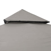 TheLAShop 8x8 ft Gazebo Canopy Top Replacement Gray Image