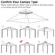 TheLAShop 10x10 ft 2-tier Madaga Gazebo Canopy Replacement (10'7"x10'7") PA Image