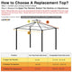 TheLAShop 10x10 ft 2-tier Madaga Gazebo Canopy Replacement (10'7"x10'7") PA Image