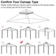 TheLAShop 12x12ft 2-Tier Canopy Replacement for Harbor Gazebo GFS01250A Image