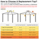 TheLAShop 2-Tier Canopy Replacement for 12'x10' Frame Image