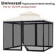 TheLAShop Gazebo Netting Replacement Mesh for 12'W x 10'D Gazebos Image