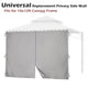 TheLAShop Gazebo Curtain 10x12ft Privacy Side with Zip CPAI-84 Image