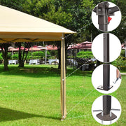 TheLAShop 11x11 ft Pop Up Gazebo(Frame, Canopy, Netting, Stakes) Image