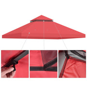 TheLAShop 10x10ft 2-Tier Canopy Replacement Top for Petpvilit Gazebo Image