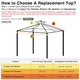 TheLAShop 10x10ft 2-Tier Canopy Replacement Top for Petpvilit Gazebo Image