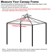 TheLAShop 2-Tier Canopy Cover Replacement 10x12ft Image