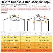 TheLAShop 2-Tier Canopy Cover Replacement 10x12ft Image