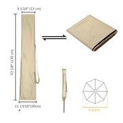 TheLAShop Patio Umbrella Covers with Zipper & Rod 5-13FT, 8ft (53 inch) Image