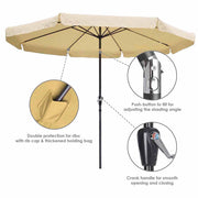 TheLAShop 10 Foot 8-Rib Outdoor Patio Umbrella Tilt & Crank Image